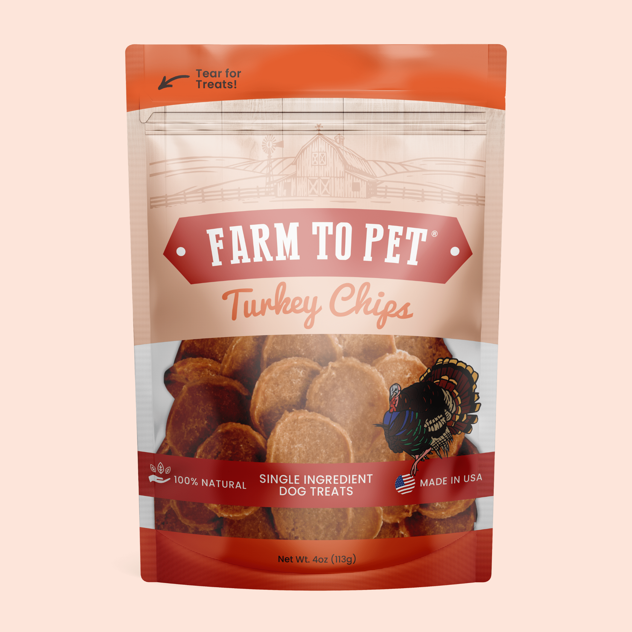 Turkey Chips for Pets | All-Natural Single-Ingredient Healthy Pet Treats
