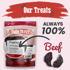 Beef Chips Pet Treats | Single-Ingredient Healthy Treats for Pets
