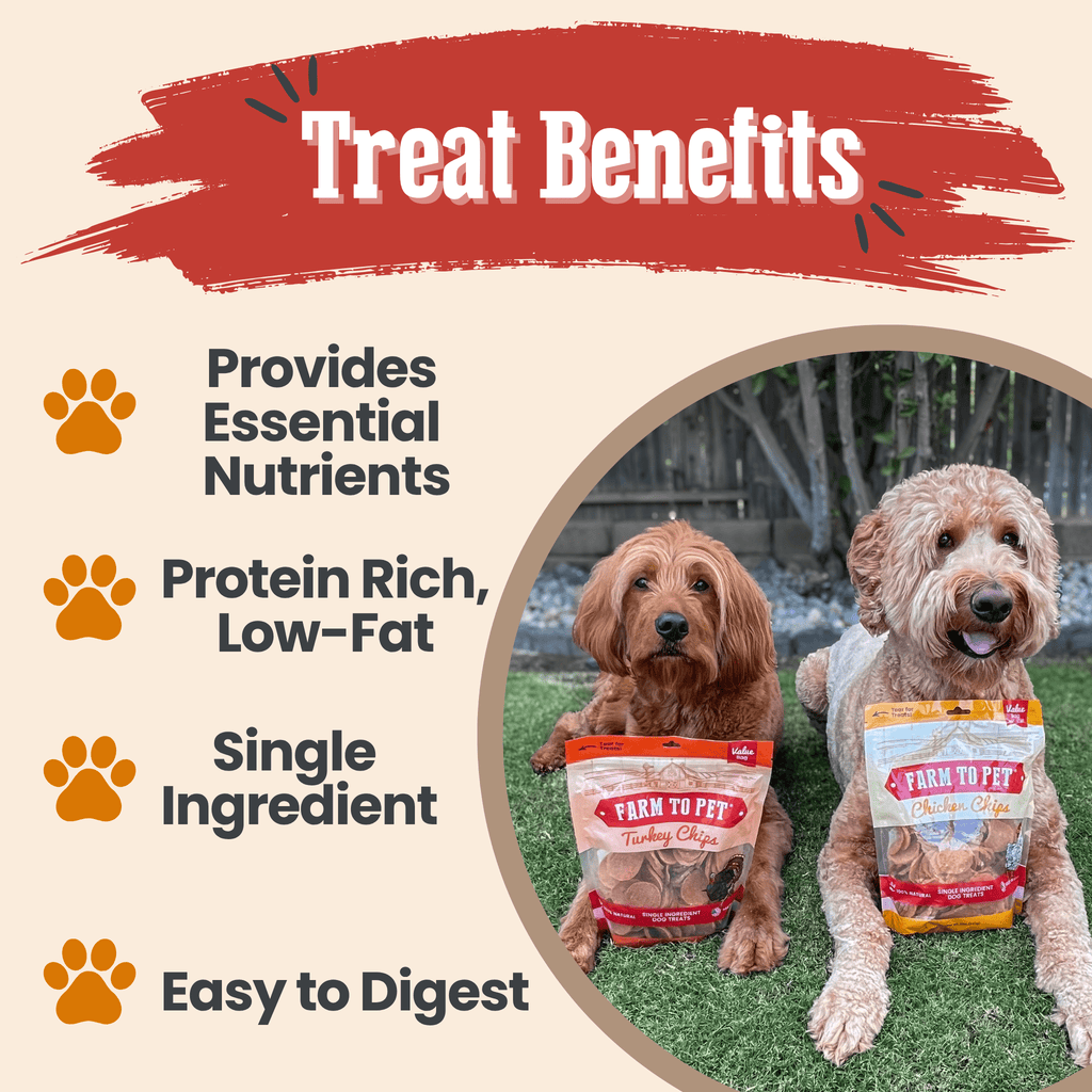 Turkey & Chicken Chip Pet Treat Duo | Single-Ingredient Poultry Treats