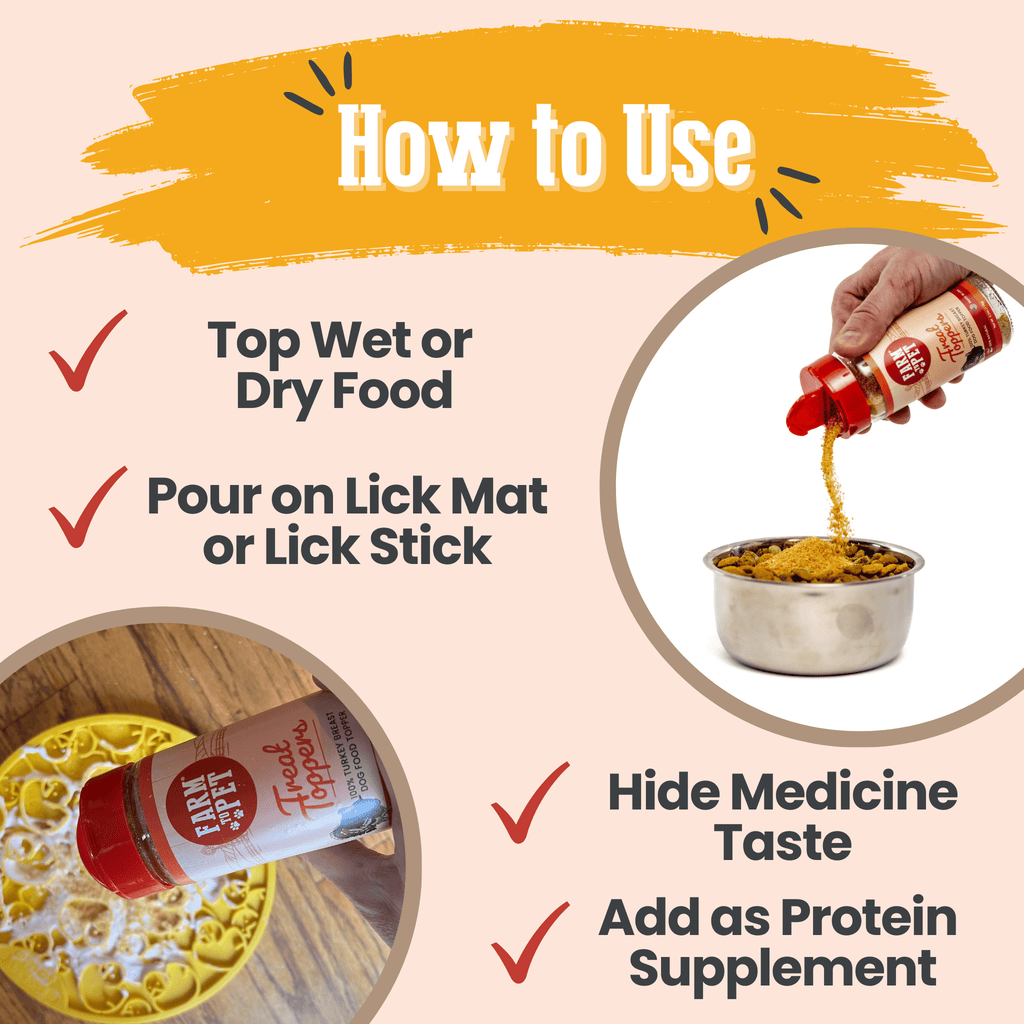 Treat Topper Turkey Pet Food Topper | Healthy Meal Supplement for Pets