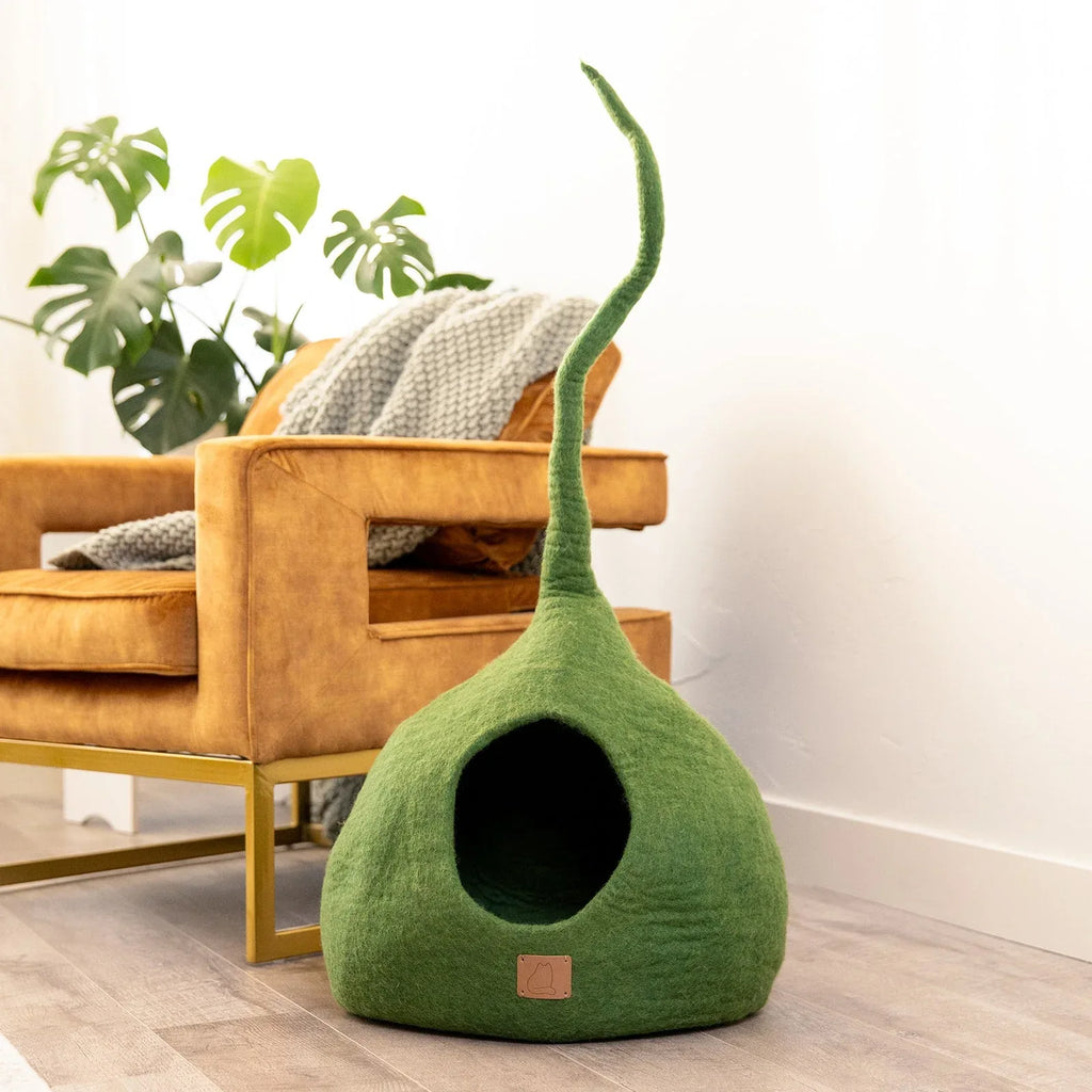 Forest Green | Tail Style Cave 3 - MiniPaw Luxe