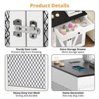 Furniture-Style Wooden Dog Crate End Table | USB Charging, Storage Drawer, & Double Latch 6 - MiniPaw Luxe