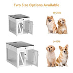 Furniture-Style Wooden Dog Crate End Table | USB Charging, Storage Drawer, & Double Latch 7 - MiniPaw Luxe