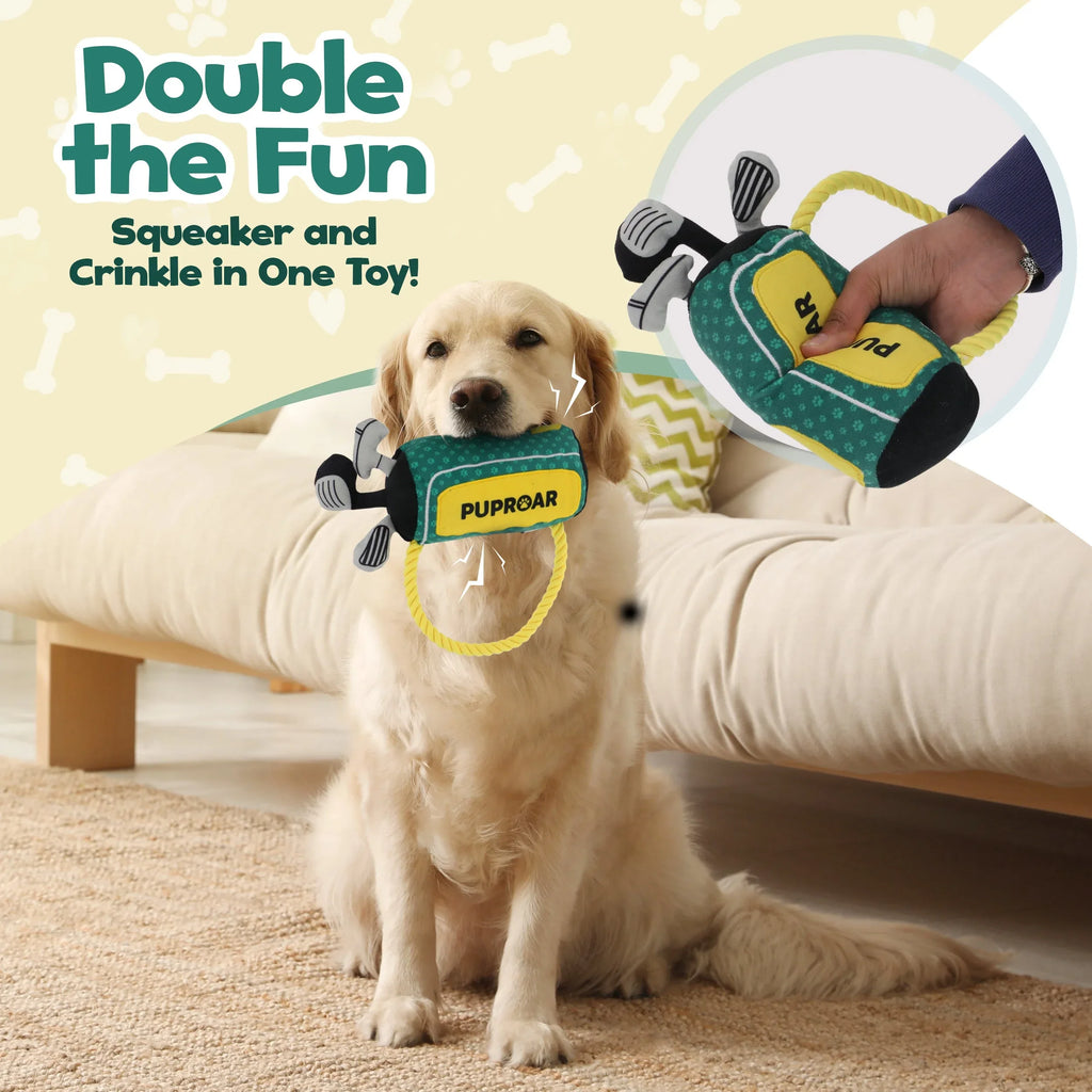 Golf Club Squeaky Crinkle Dog Toy 10 - MiniPaw Luxe