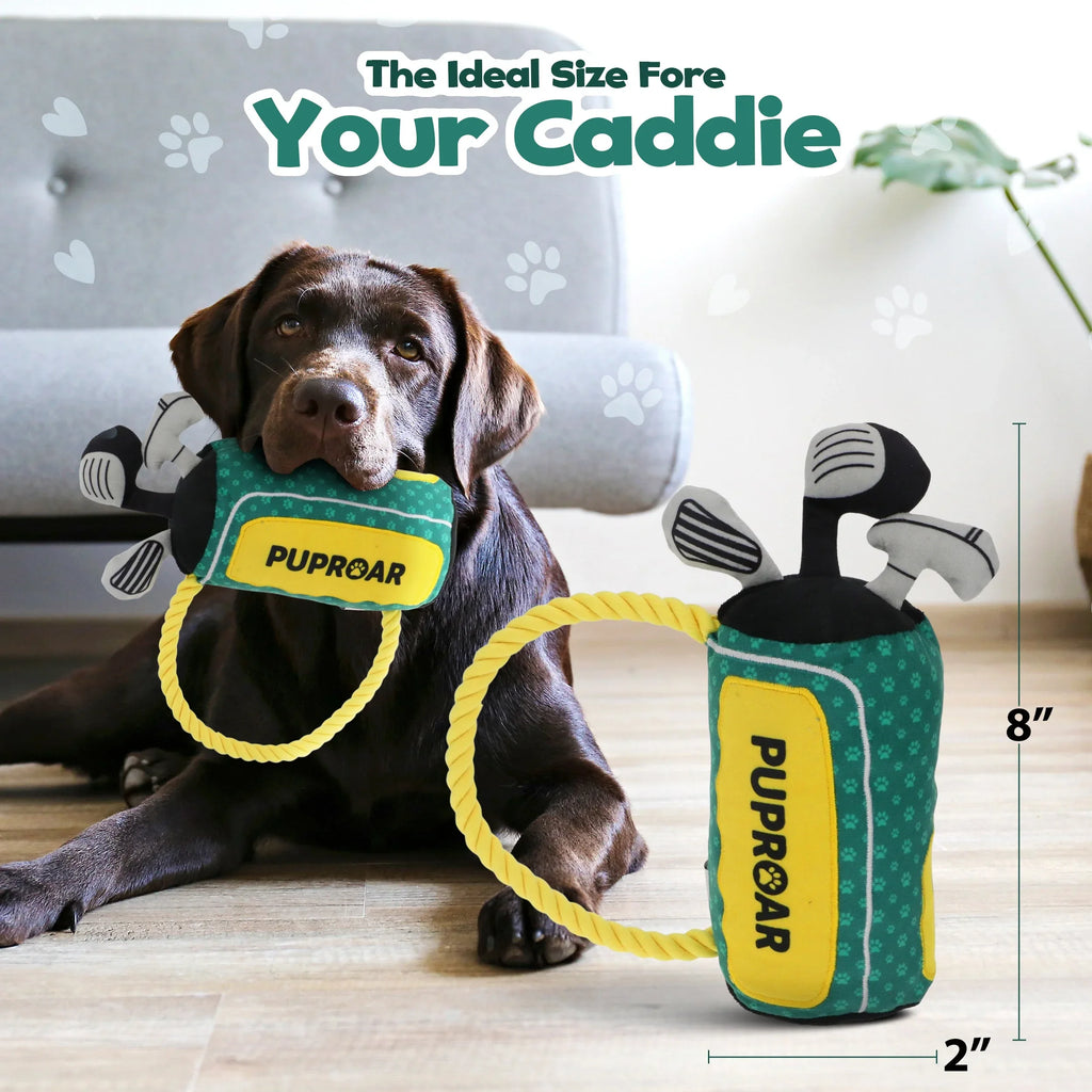 Golf Club Squeaky Crinkle Dog Toy 4 - MiniPaw Luxe