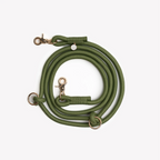 Hands Free Braided Leash | Green 2 - MiniPaw Luxe