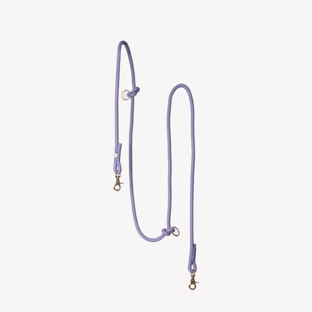 Hands Free Braided Leash | Lavender 1 - MiniPaw Luxe