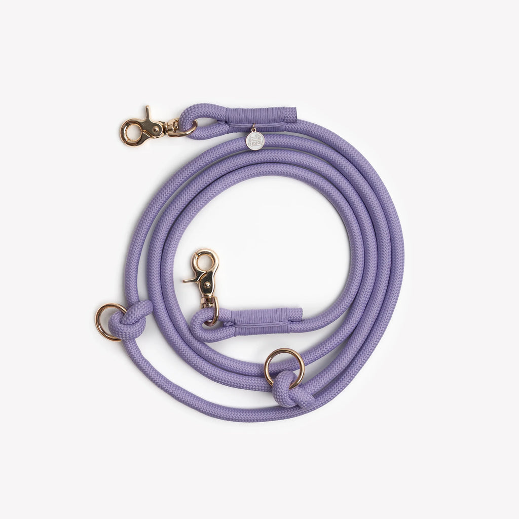 Hands Free Braided Leash | Lavender 2 - MiniPaw Luxe