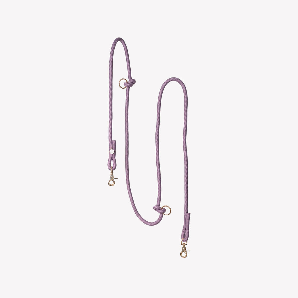 Hands Free Braided Leash | Lilac 1 - MiniPaw Luxe