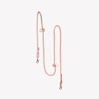 Hands Free Braided Leash | Powder Rose 1 - MiniPaw Luxe