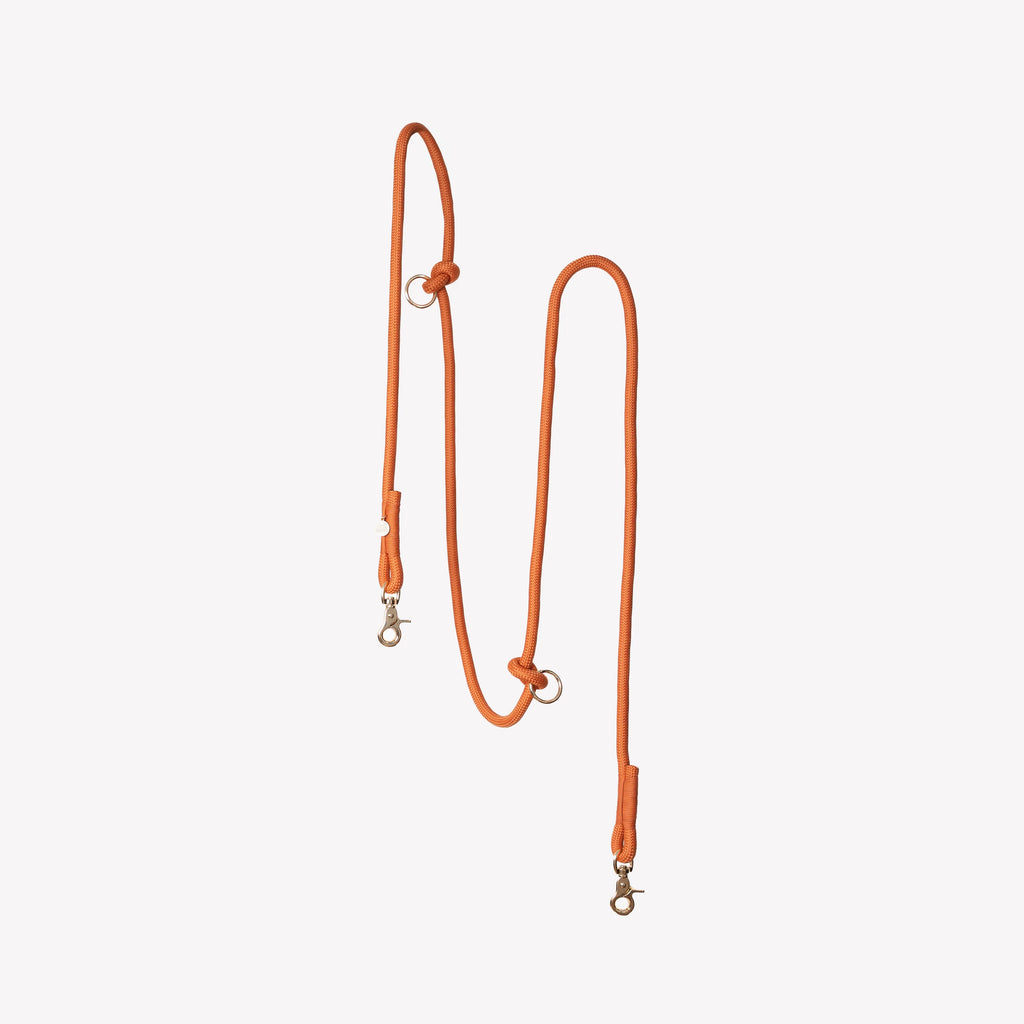 Hands Free Braided Leash | Terracotta 1 - MiniPaw Luxe