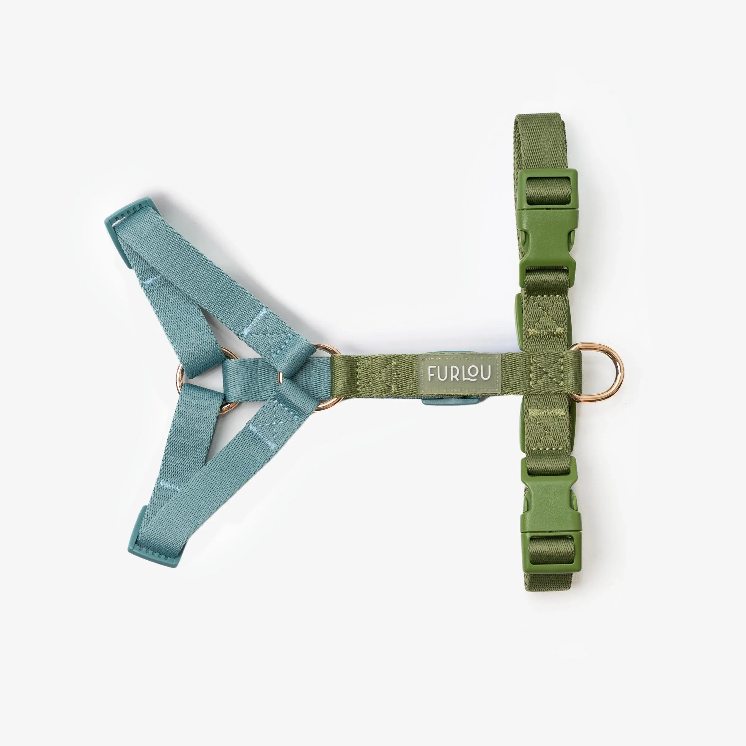 Harness | Blue and Green 2 - MiniPaw Luxe