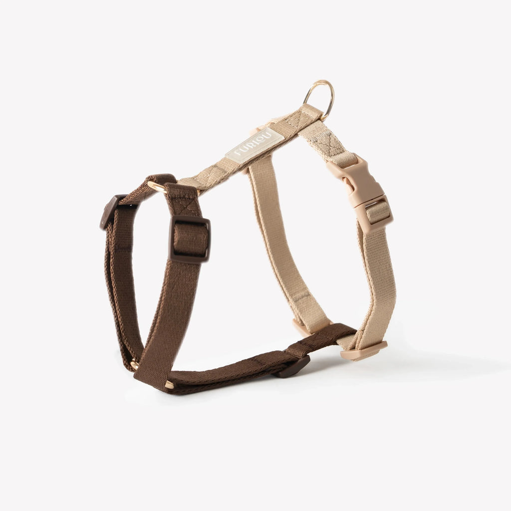 Harness | Brown and Tan 1 - MiniPaw Luxe