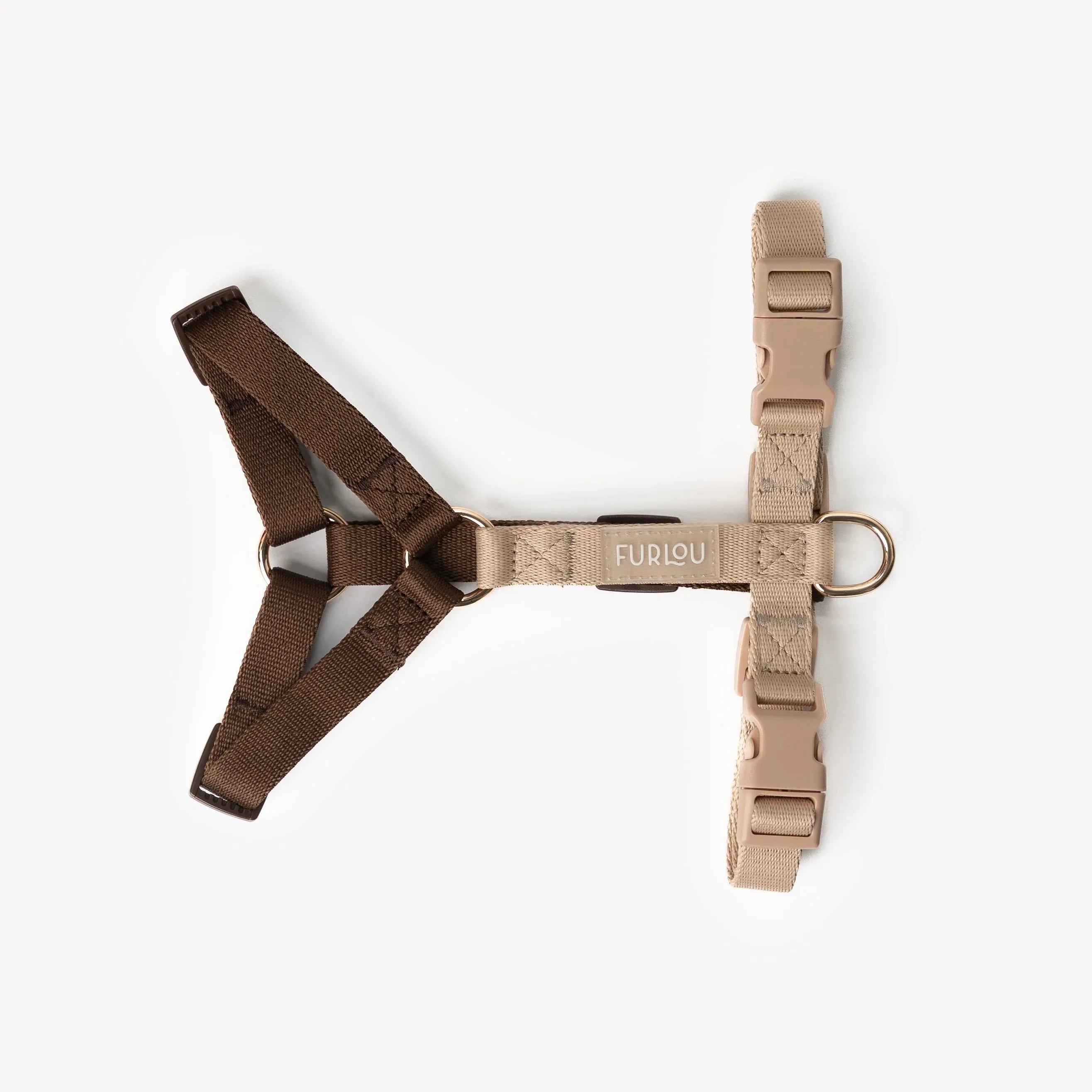 Harness | Brown and Tan 2 - MiniPaw Luxe