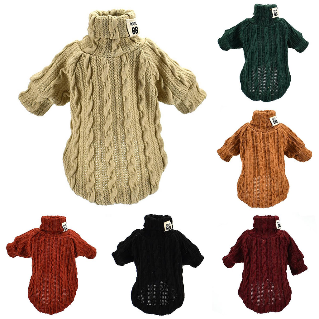 Knit Turtleneck Sweater for Small Dogs and Cats 1 - MiniPaw Luxe