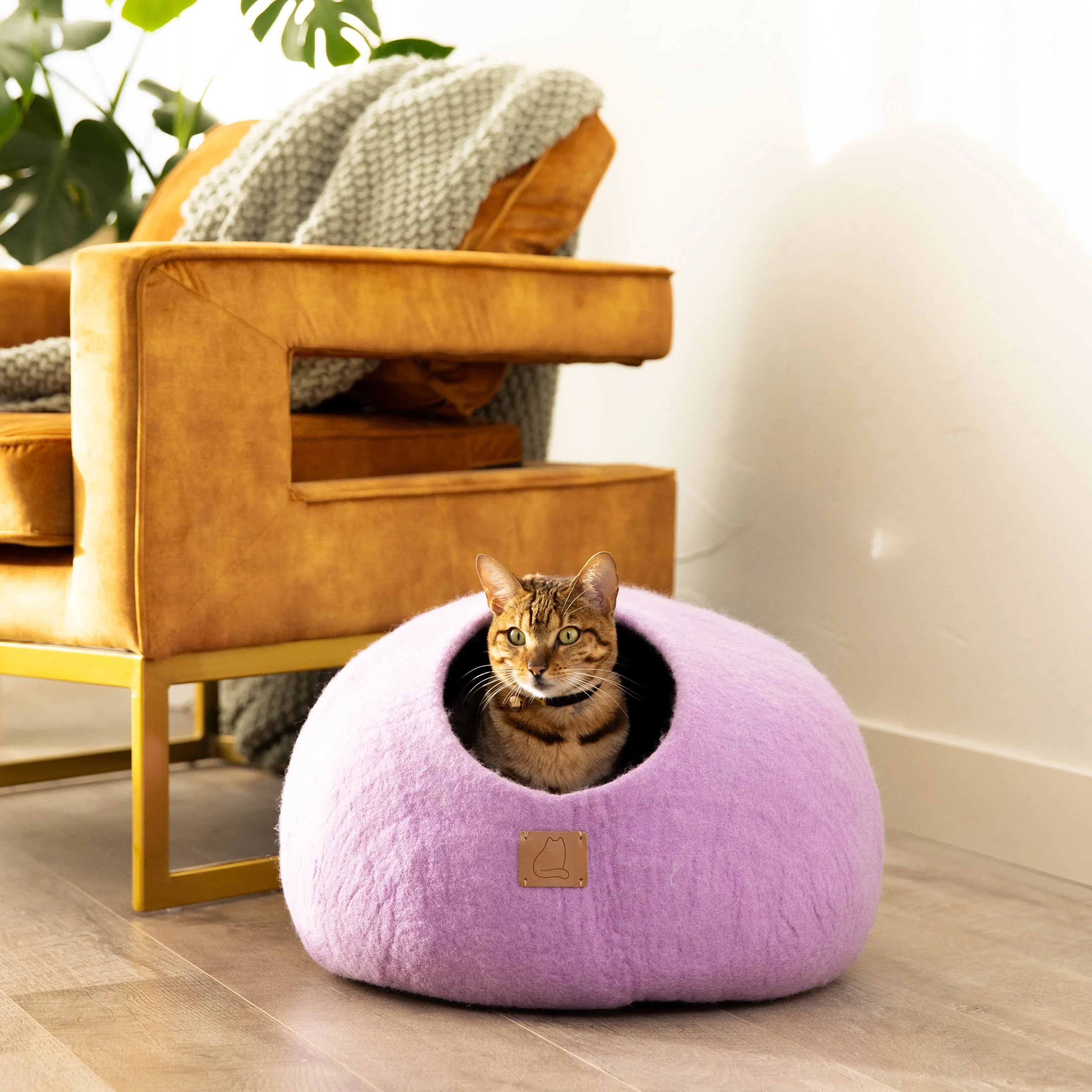 Lilac Purple | Round Style Cave 1 - MiniPaw Luxe