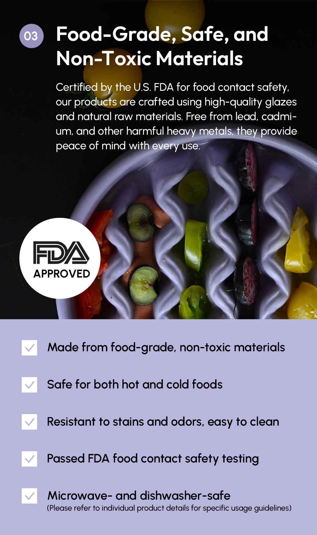 [Macaroni] Slow Feeder Dog Bowls - Yellow / Frozen Blue / Purple 16 - MiniPaw Luxe