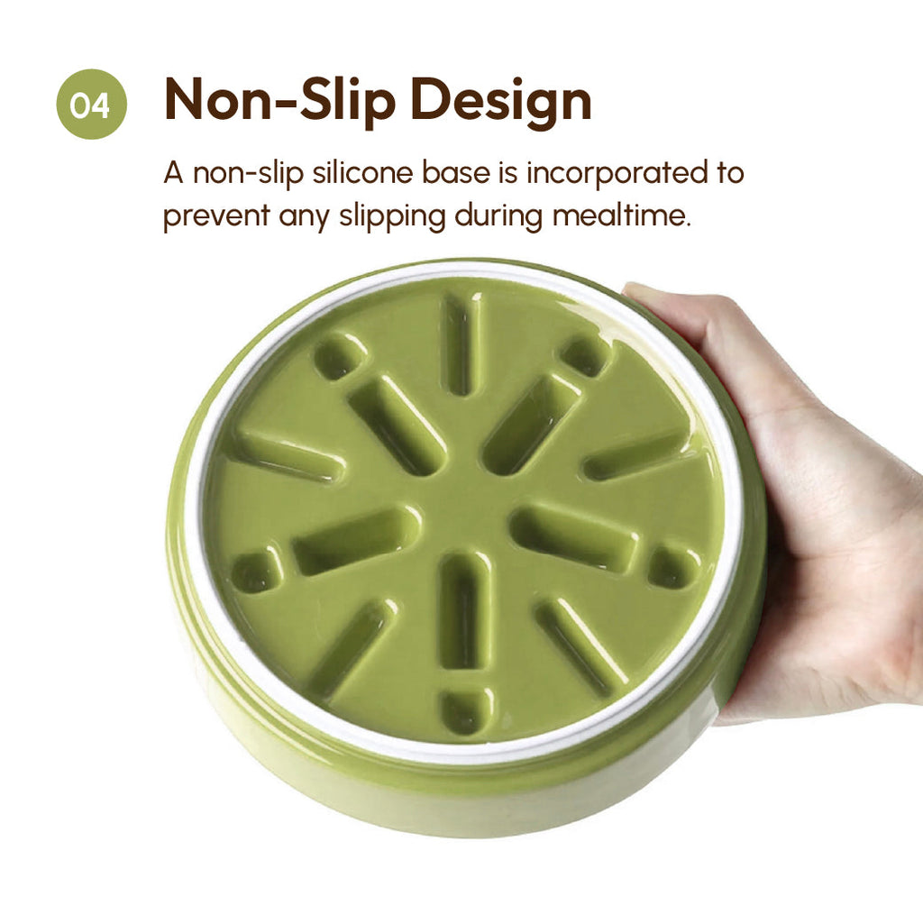 [Macaroni] Slow Feeder Dog Bowls - Yellow / Frozen Blue / Purple 17 - MiniPaw Luxe