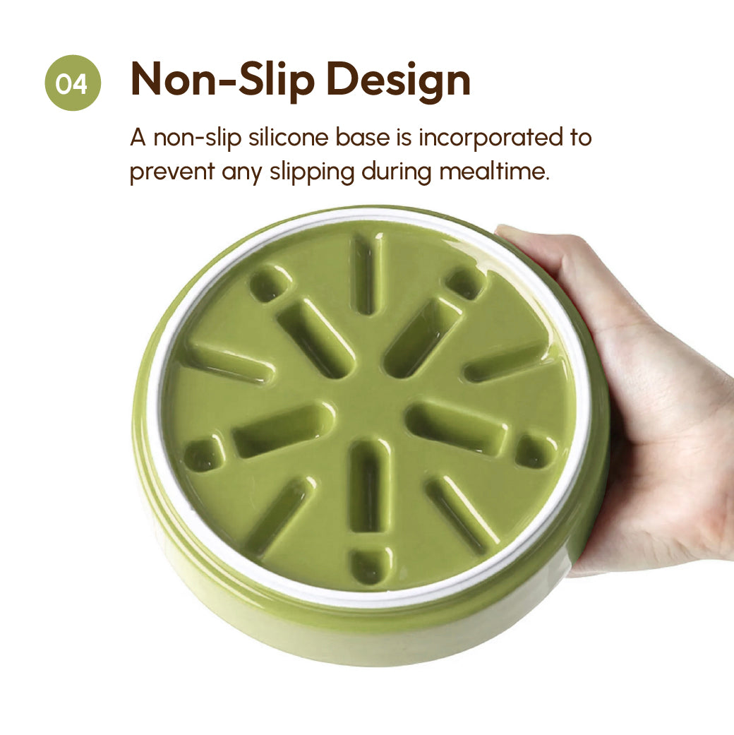 [Macaroni] Slow Feeder Dog Bowls - Yellow / Frozen Blue / Purple 17 - MiniPaw Luxe