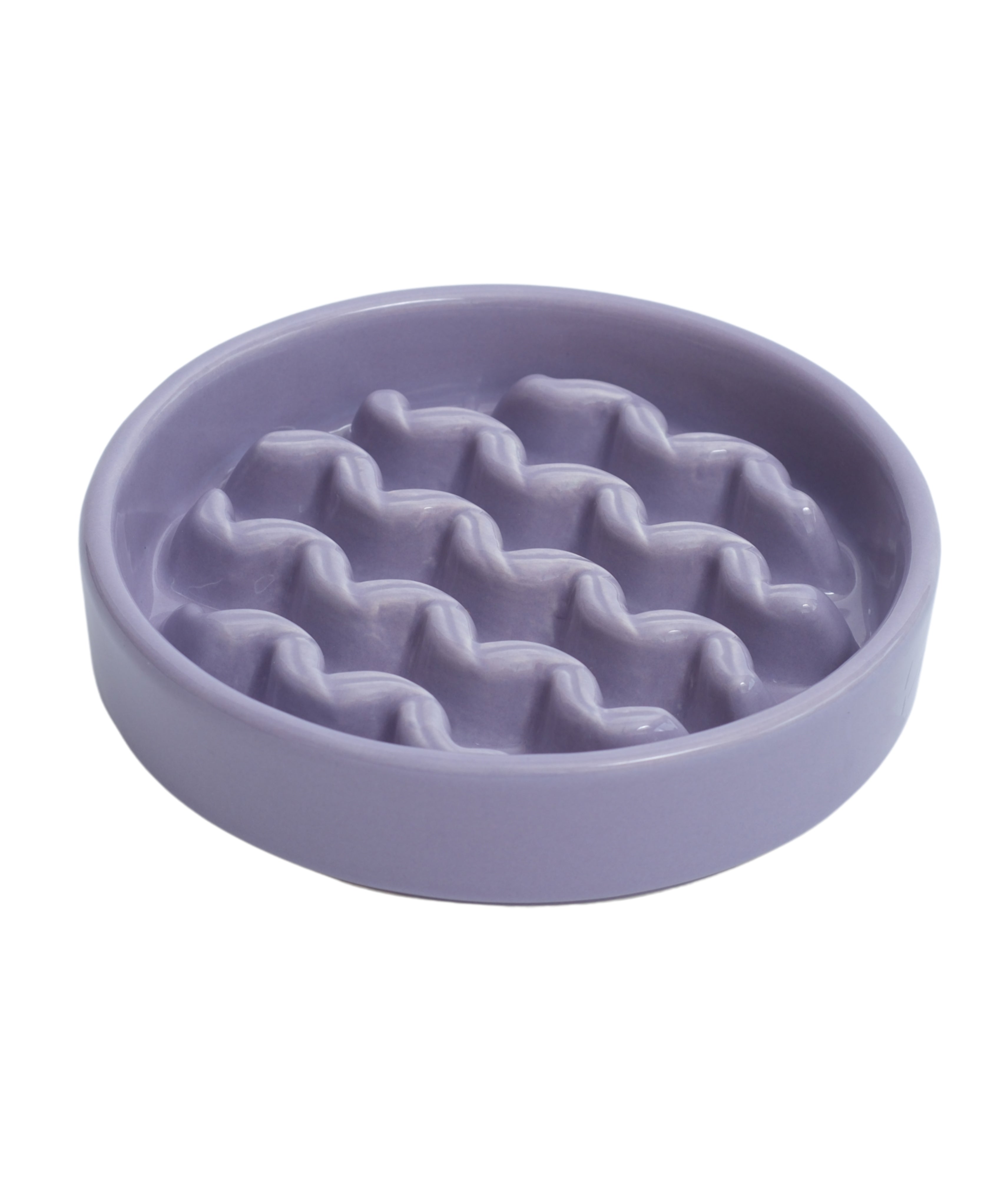 [Macaroni] Slow Feeder Dog Bowls - Yellow / Frozen Blue / Purple 5 - MiniPaw Luxe