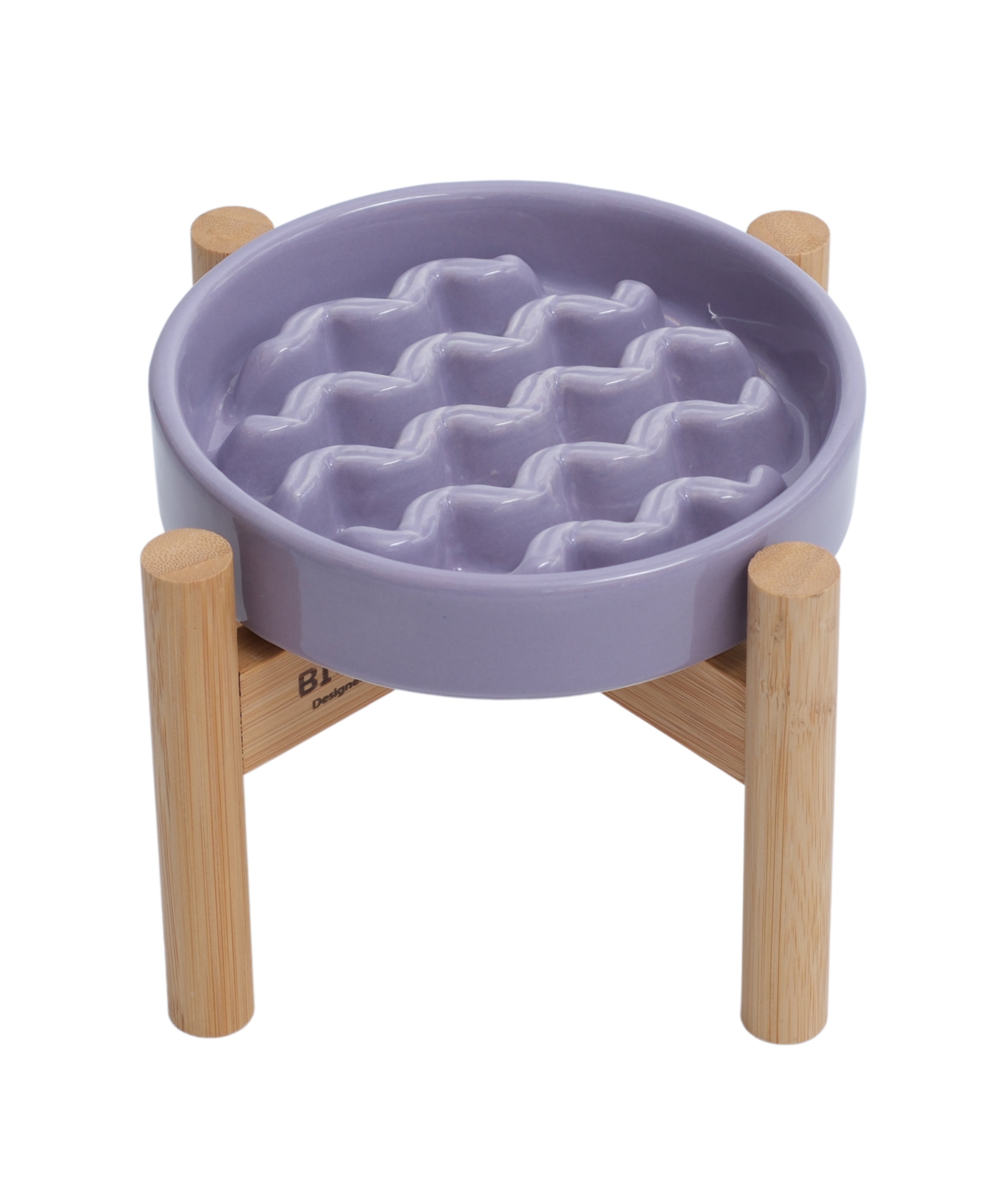 [Macaroni] Slow Feeder Dog Bowls - Yellow / Frozen Blue / Purple 6 - MiniPaw Luxe