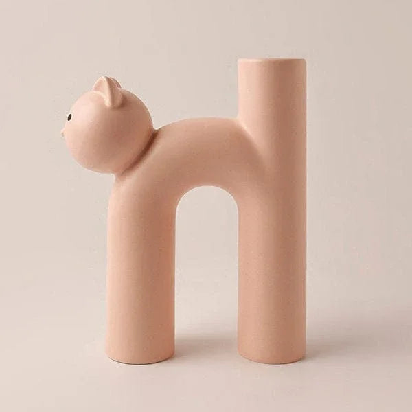 Modern Ceramic Cat Vase 5 - MiniPaw Luxe