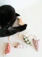 Modern Mouse Catnip Toy | Gingham 5 - MiniPaw Luxe