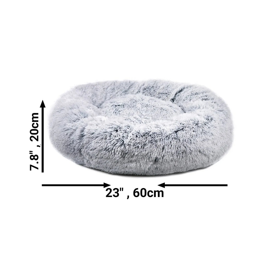 Mr. Peanut's 28" OrthoPlush® Pet Bed - Snowflake White Two Tone 10 - MiniPaw Luxe