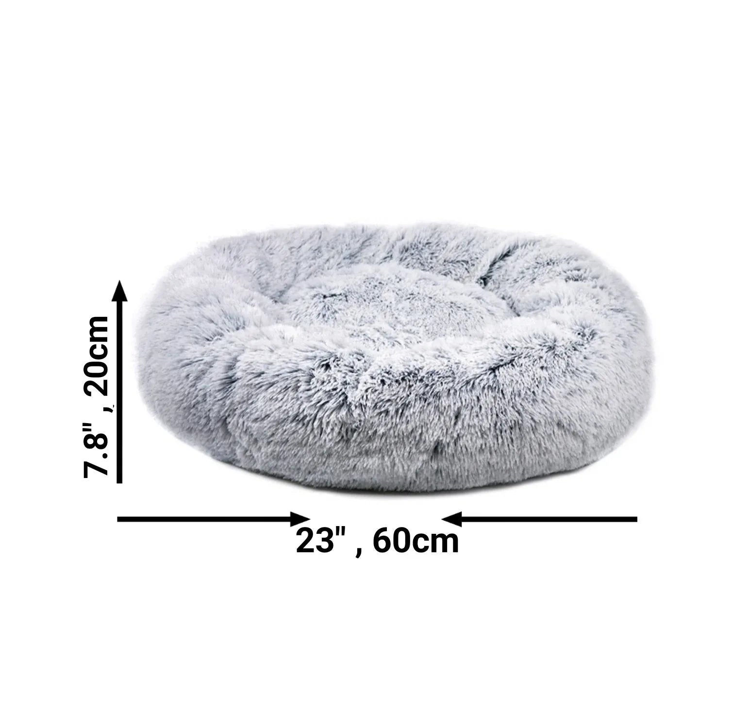 Mr. Peanut's 28" OrthoPlush® Pet Bed - Snowflake White Two Tone 10 - MiniPaw Luxe