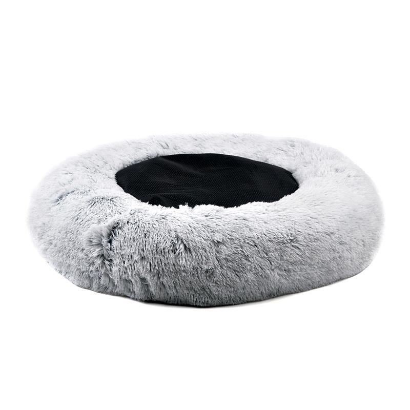 Mr. Peanut's 28" OrthoPlush® Pet Bed - Snowflake White Two Tone 14 - MiniPaw Luxe