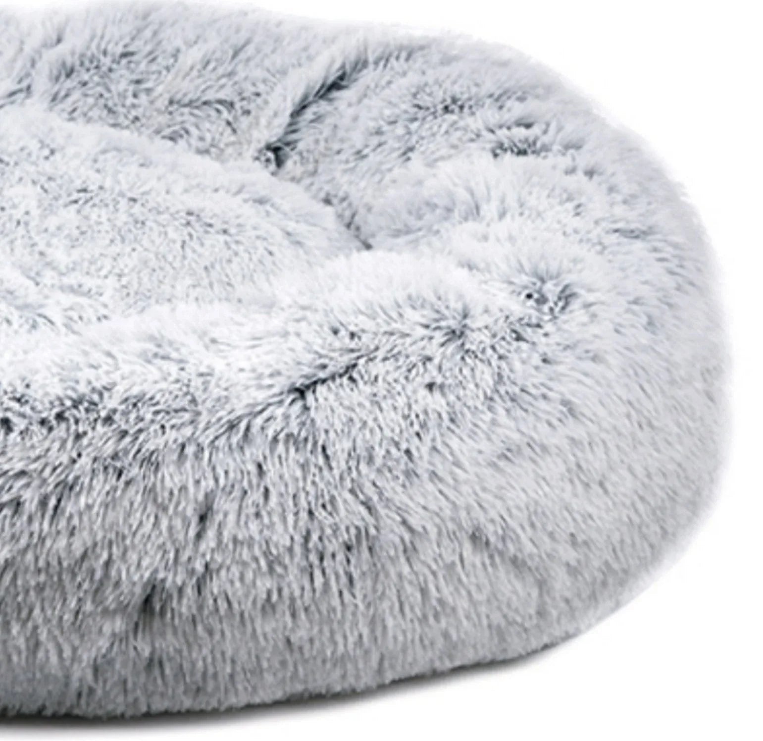 Mr. Peanut's 28" OrthoPlush® Pet Bed - Snowflake White Two Tone 19 - MiniPaw Luxe