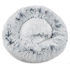 Mr. Peanut's 28" OrthoPlush® Pet Bed - Snowflake White Two Tone 1 - MiniPaw Luxe