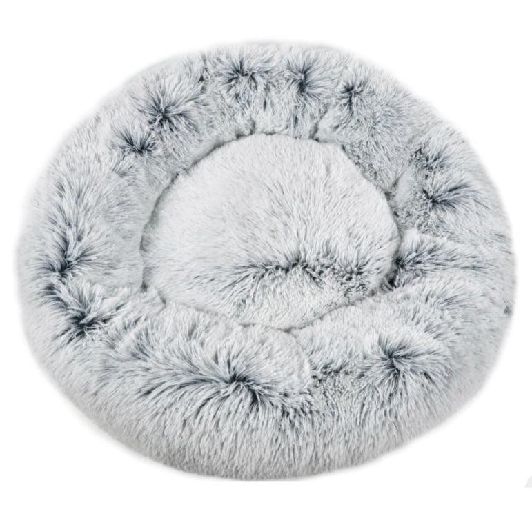 Mr. Peanut's 28" OrthoPlush® Pet Bed - Snowflake White Two Tone 1 - MiniPaw Luxe