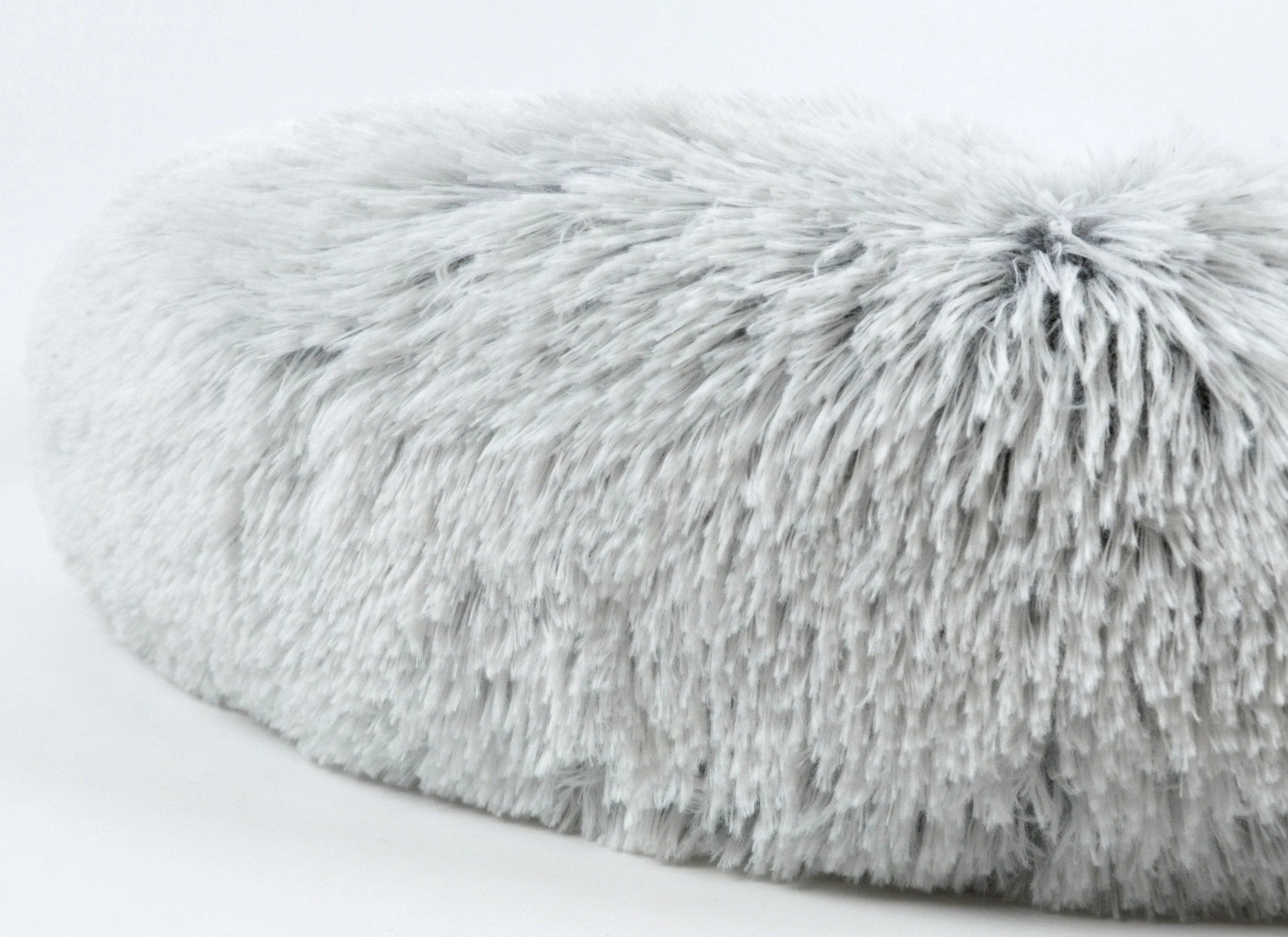 Mr. Peanut's 28" OrthoPlush® Pet Bed - Snowflake White Two Tone 23 - MiniPaw Luxe