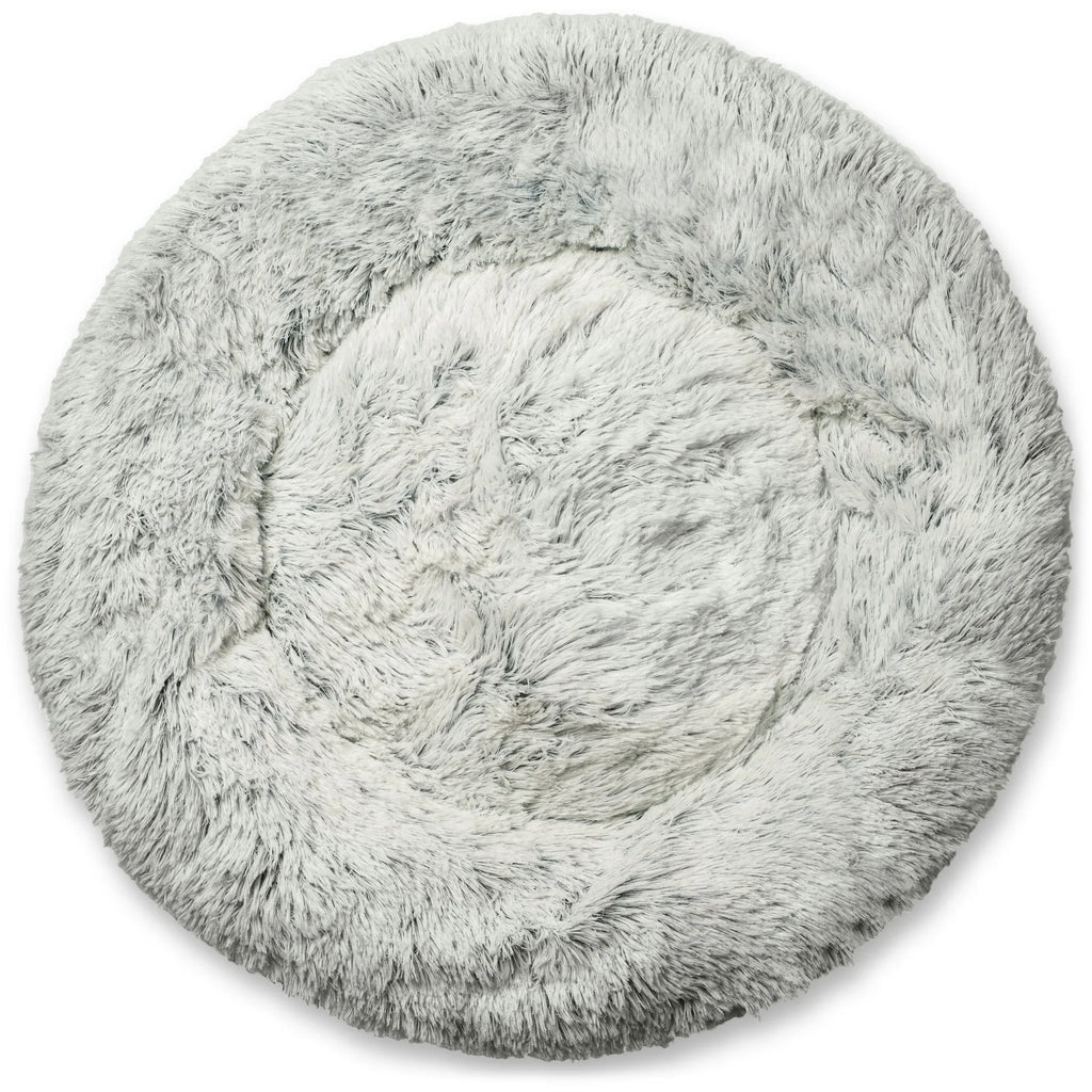 Mr. Peanut's 28" OrthoPlush® Pet Bed - Snowflake White Two Tone 29 - MiniPaw Luxe