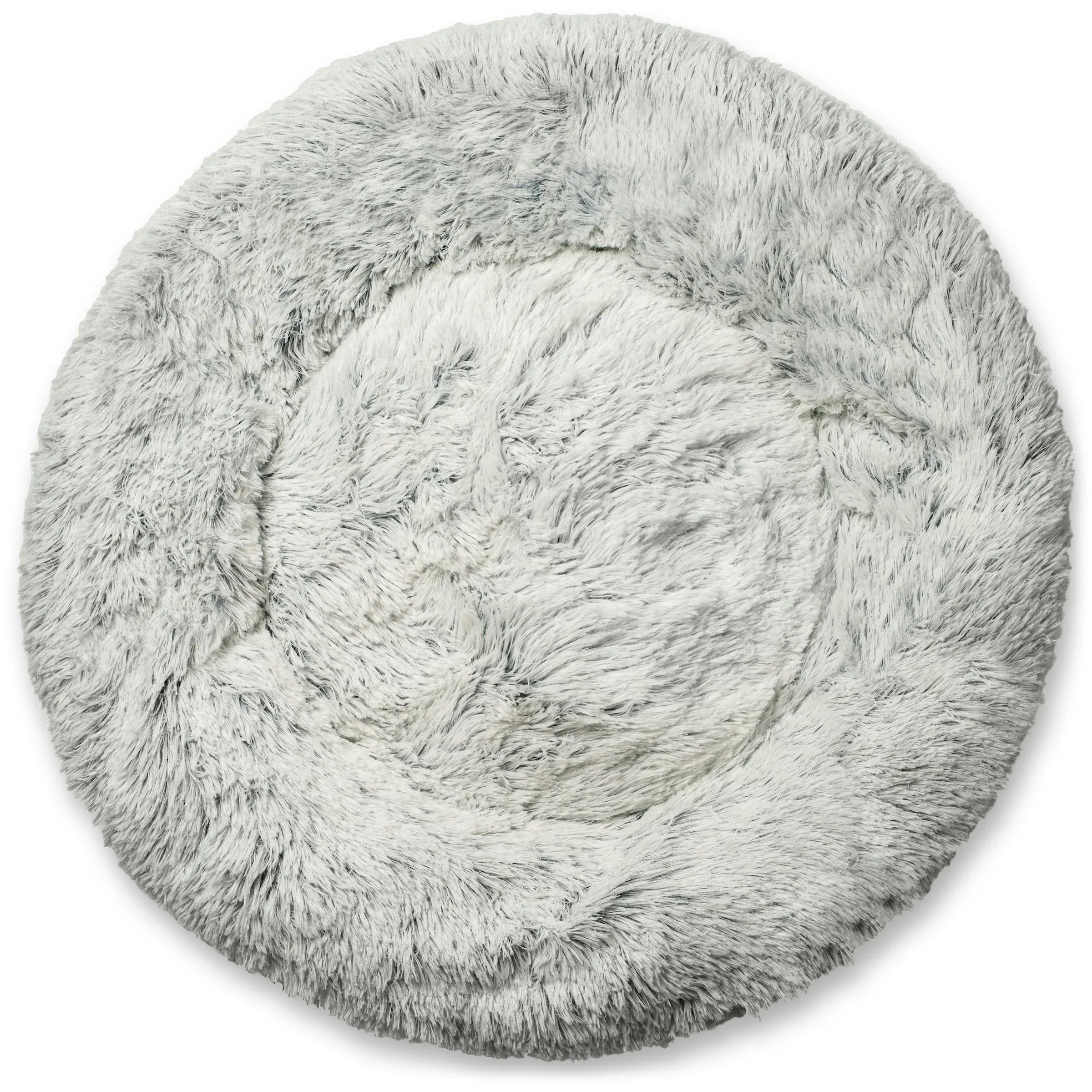 Mr. Peanut's 28" OrthoPlush® Pet Bed - Snowflake White Two Tone 29 - MiniPaw Luxe
