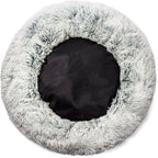 Mr. Peanut's 28" OrthoPlush® Pet Bed - Snowflake White Two Tone 30 - MiniPaw Luxe