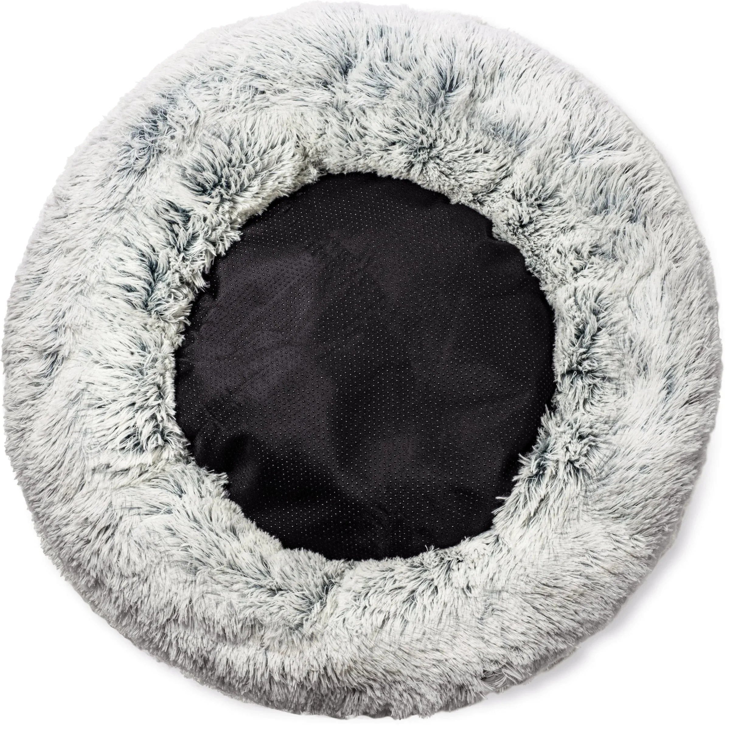Mr. Peanut's 28" OrthoPlush® Pet Bed - Snowflake White Two Tone 30 - MiniPaw Luxe