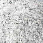 Mr. Peanut's 28" OrthoPlush® Pet Bed - Snowflake White Two Tone 31 - MiniPaw Luxe