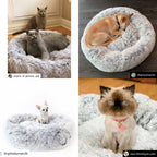Mr. Peanut's 28" OrthoPlush® Pet Bed - Snowflake White Two Tone 32 - MiniPaw Luxe