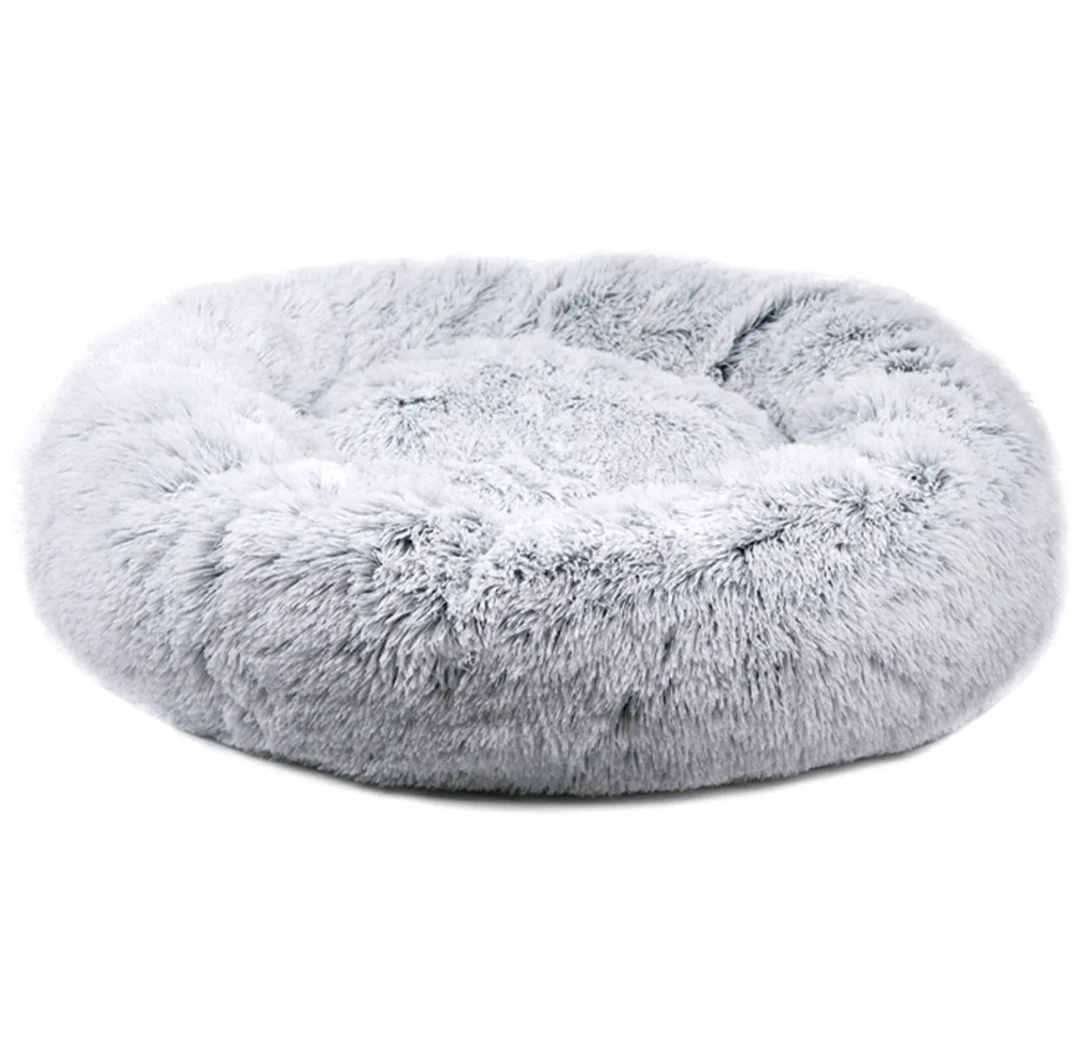 Mr. Peanut's 28" OrthoPlush® Pet Bed - Snowflake White Two Tone 33 - MiniPaw Luxe