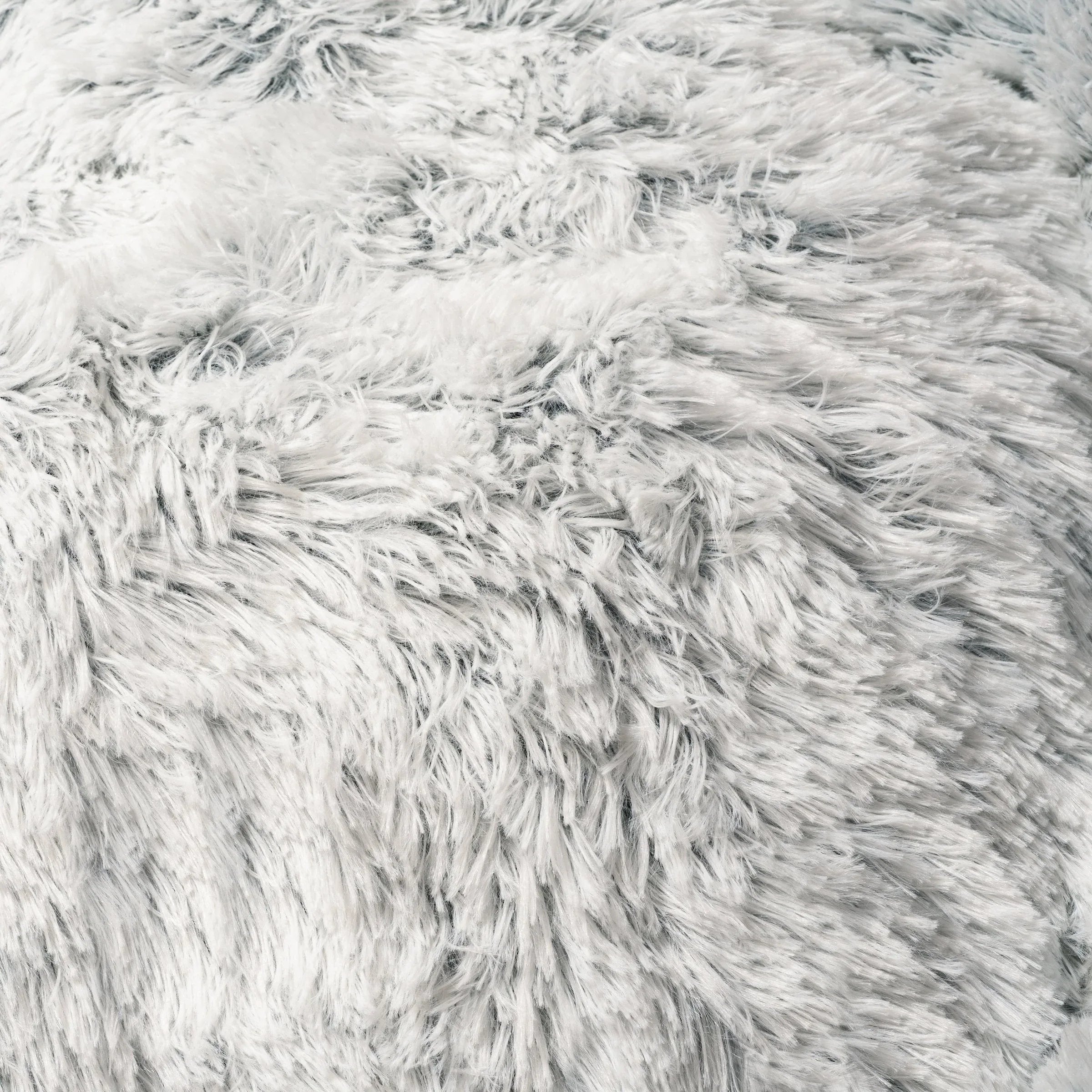 Mr. Peanut's 28" OrthoPlush® Pet Bed - Snowflake White Two Tone 35 - MiniPaw Luxe