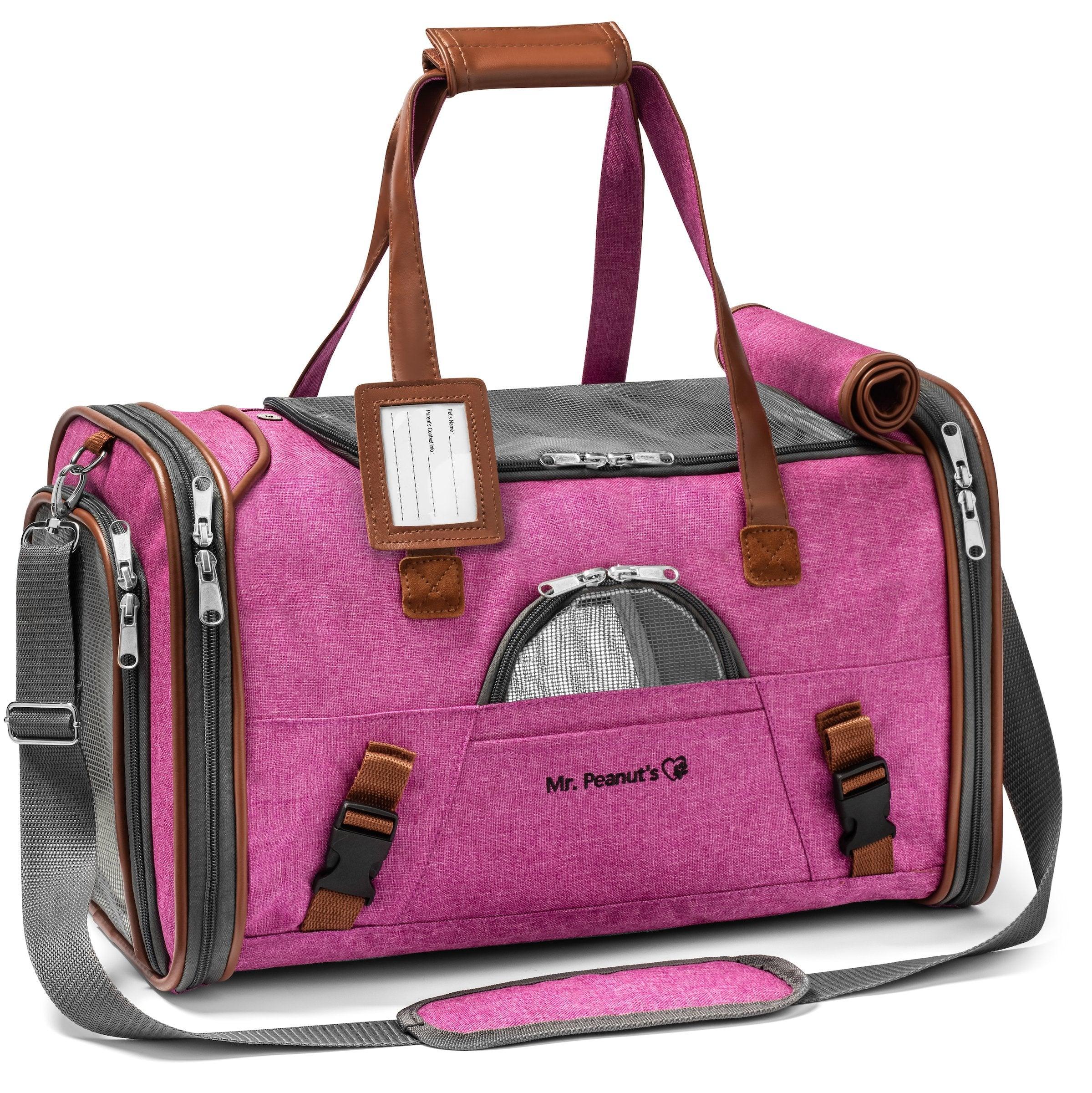 Mr. Peanut's Gold Series Standard Size Airline Compliant Pet Carrier 13 - MiniPaw Luxe
