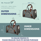 Mr. Peanut's Gold Series Standard Size Airline Compliant Pet Carrier 2 - MiniPaw Luxe