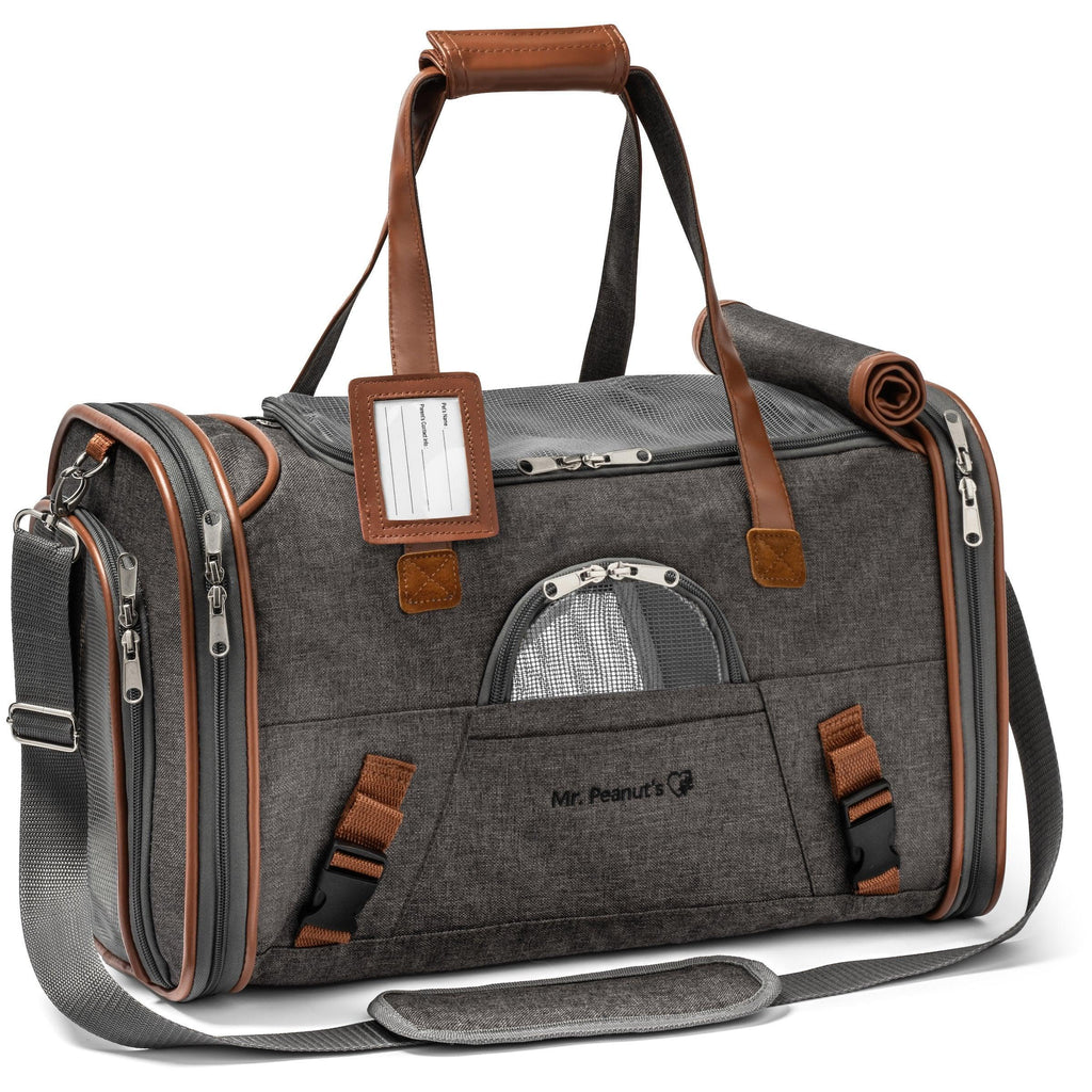 Mr. Peanut's Gold Series Standard Size Airline Compliant Pet Carrier 5 - MiniPaw Luxe