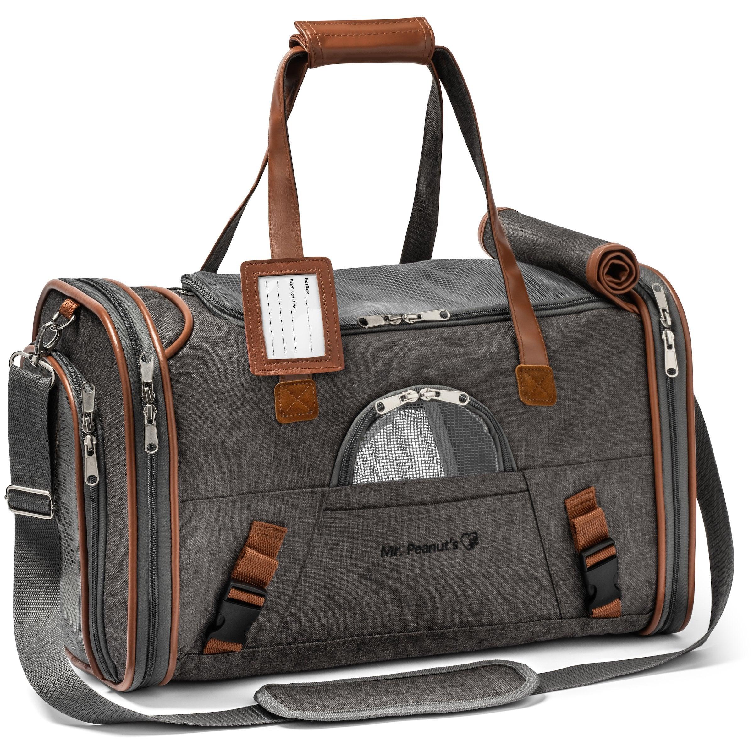 Mr. Peanut's Gold Series Standard Size Airline Compliant Pet Carrier 5 - MiniPaw Luxe