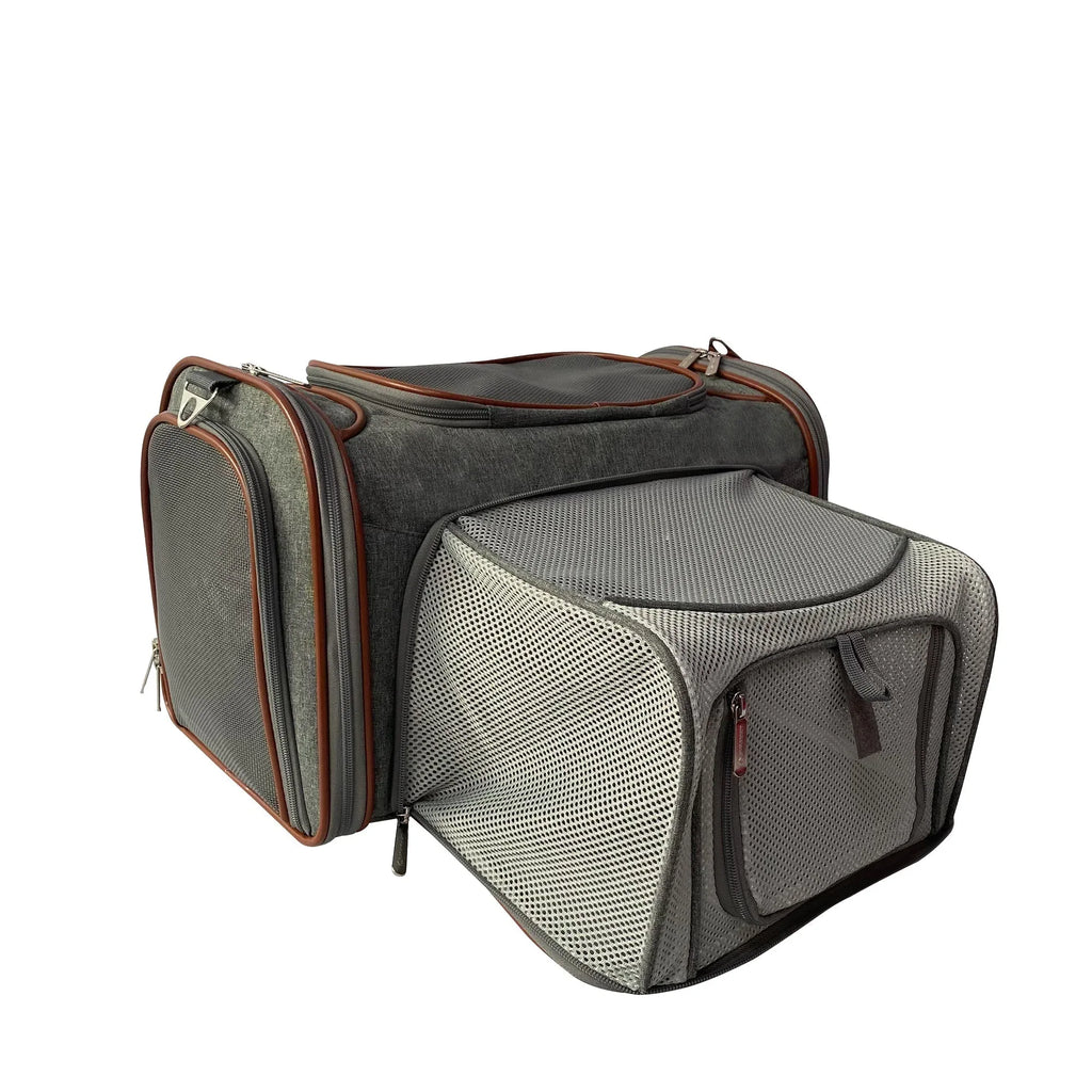 Mr. Peanut's Platinum Series Expandable Pet Carrier 17 - MiniPaw Luxe