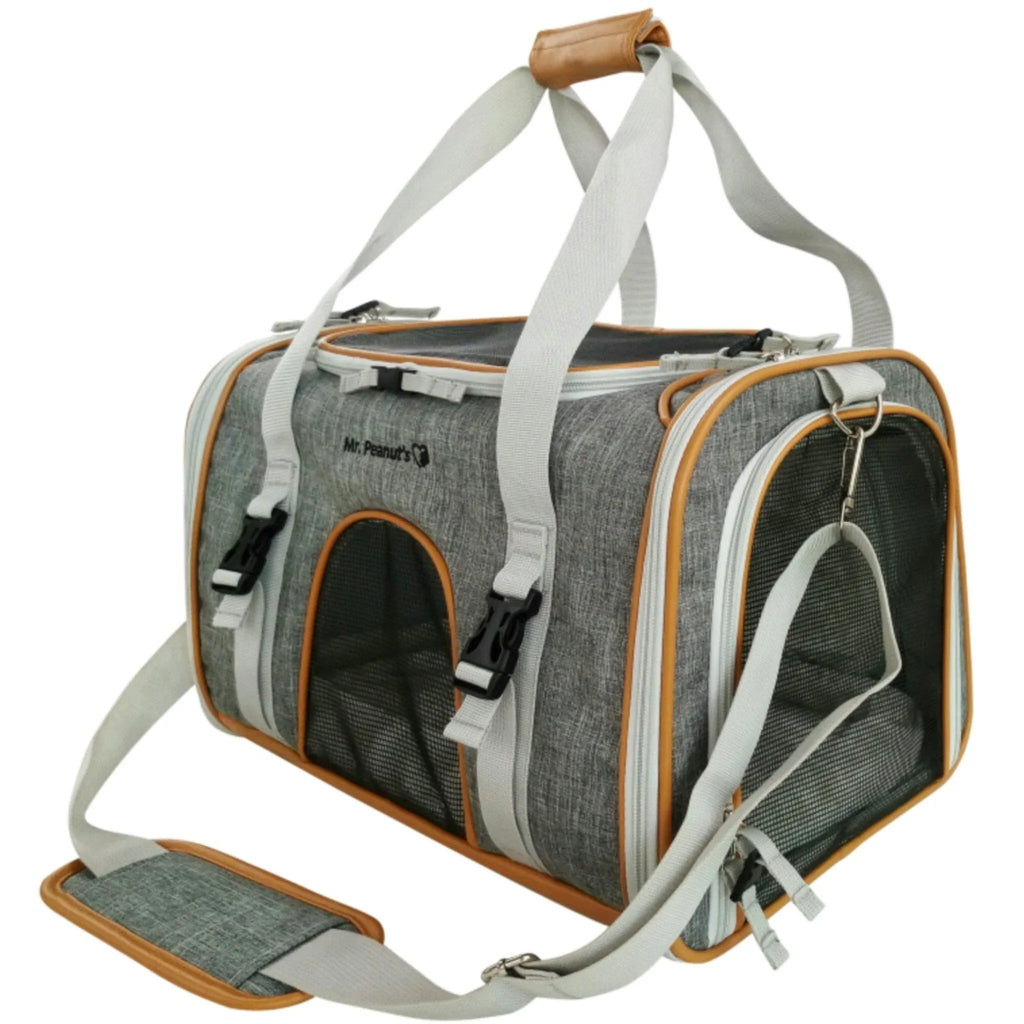 Mr. Peanut's Platinum Series Expandable Pet Carrier 18 - MiniPaw Luxe