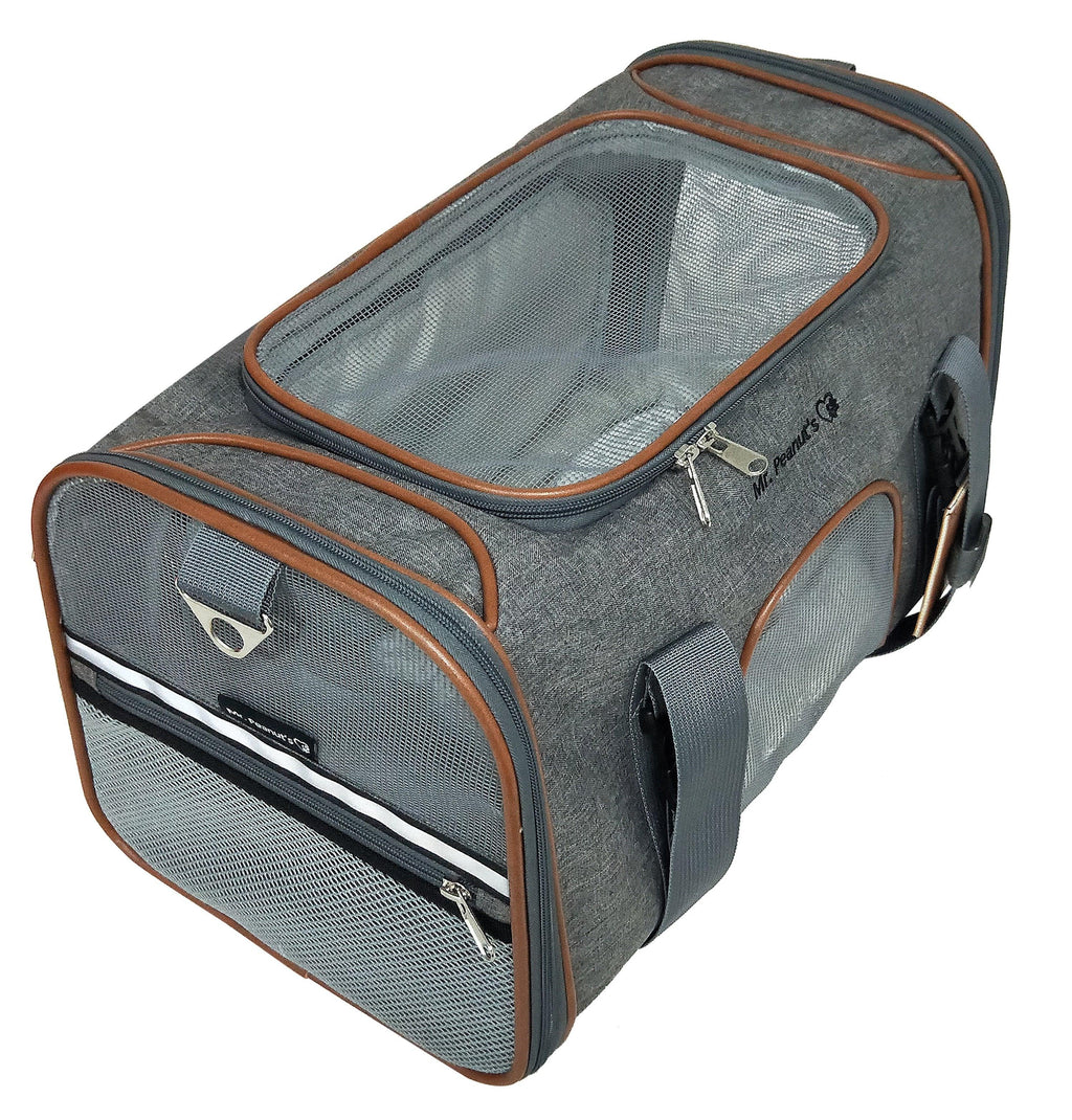 Mr. Peanut's Platinum Series Expandable Pet Carrier 22 - MiniPaw Luxe