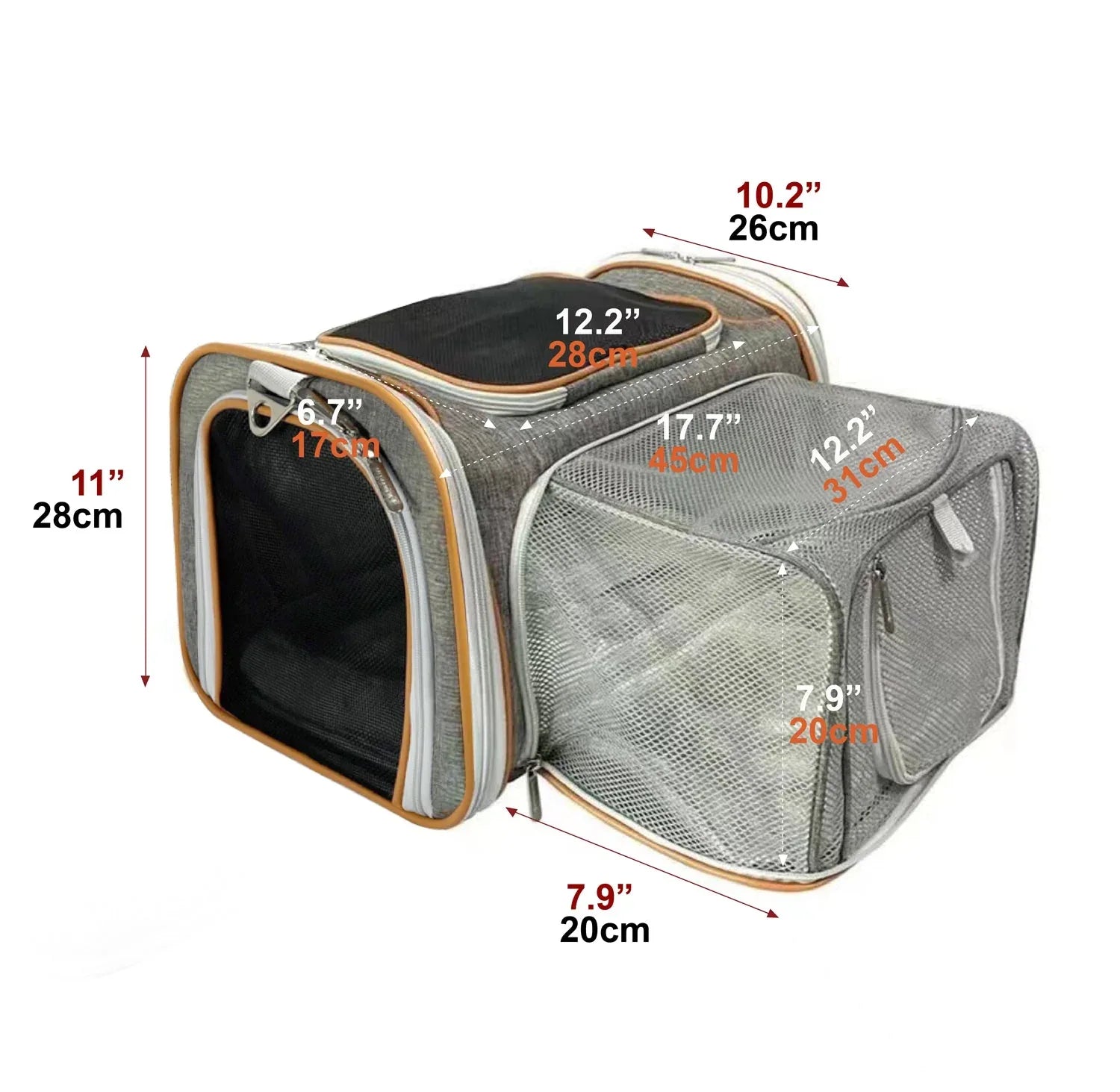 Mr. Peanut's Platinum Series Expandable Pet Carrier 3 - MiniPaw Luxe